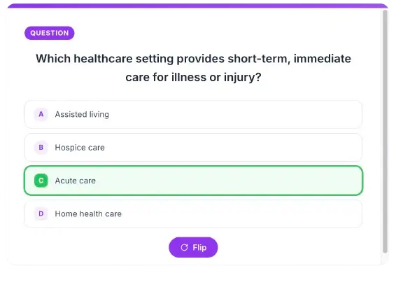 Flashcard answer feedback preview
